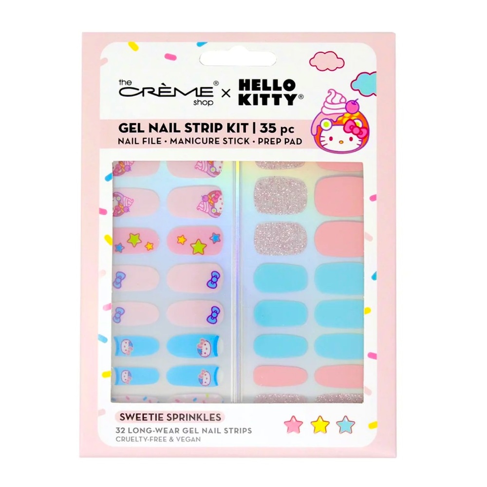 Hello Kitty Gel Nail Strip 35 Piece Kit NIB